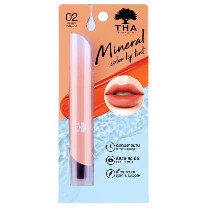 2 THA by Nongchat Mineral Color Lip Tint ลิปทินท์น้ำแร่น้องฉัตร__02_Honey_Orange__11_