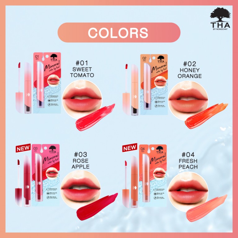 THA by Nongchat Mineral Color Lip Tint 