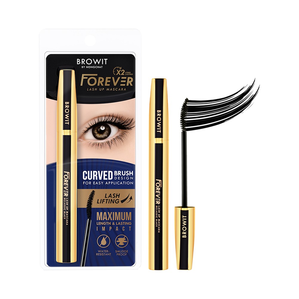 Browit Forever Lash Up Mascara Classic Black (ฟอร์เอเวอร์ แลช อัพ มาสคา ...