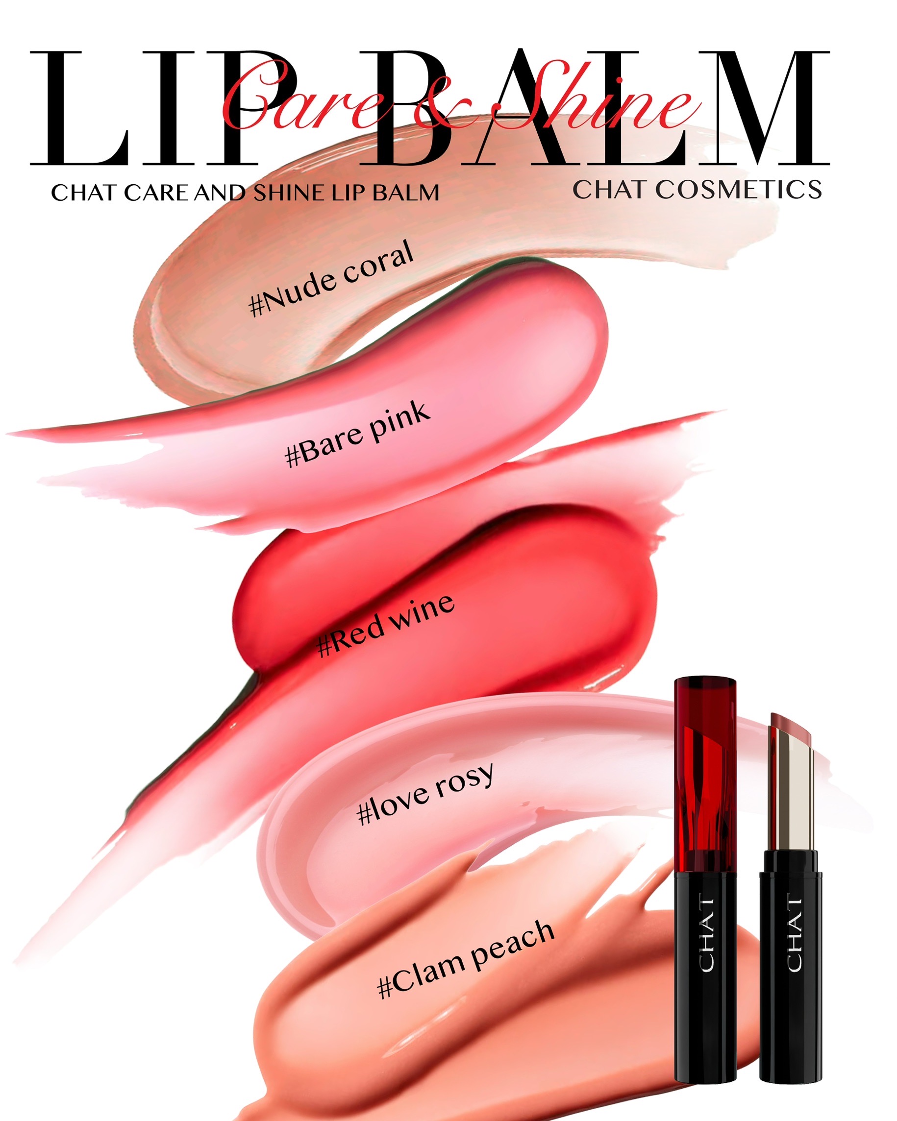 CHAT Care and Shine Lip Balm (ลิปโกลว์บาล์มฉัตร) c2