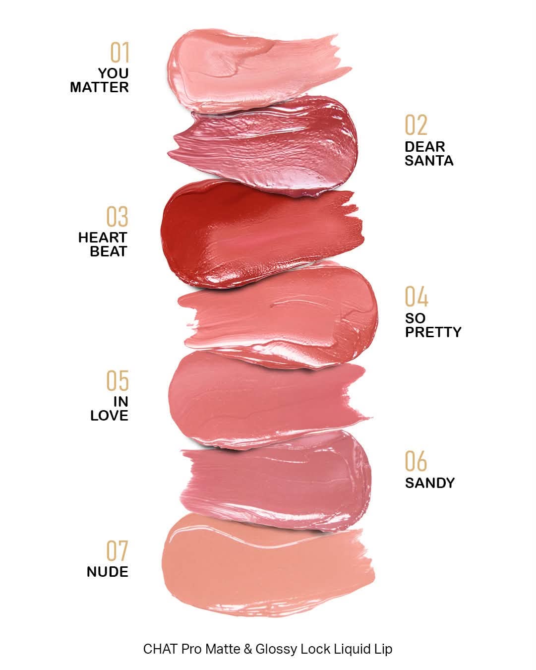 CHAT PRO MATTE & GLOSSY LOCK LIQUID LIP ( ฉัตร โปร แมท & กลอสซี่ )